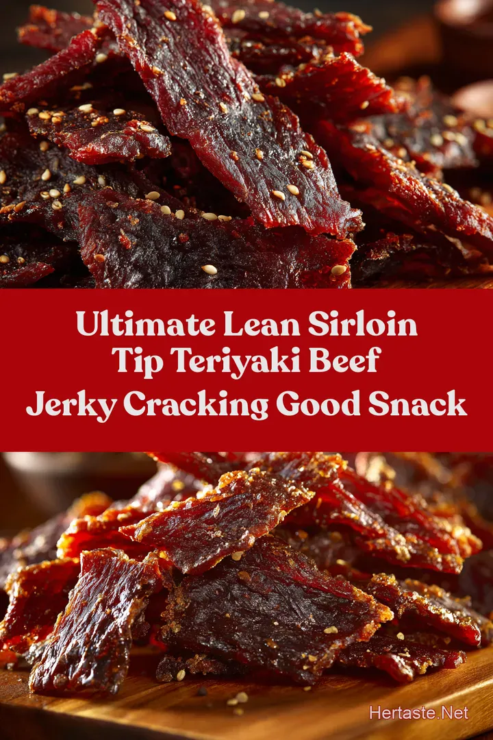 Ultimate Lean Sirloin Tip TERIYAKI BEEF JERKY Cracking Good Snack