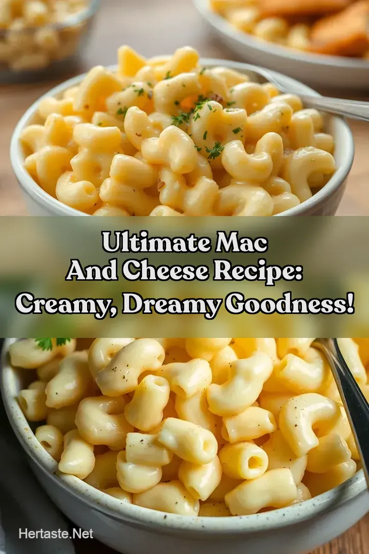 Ultimate Mac and Cheese Recipe: Creamy Dreamy Goodness! : PIN FOR LATER Ultimate Mac and Cheese Recipe: Creamy Dreamy Goodness!