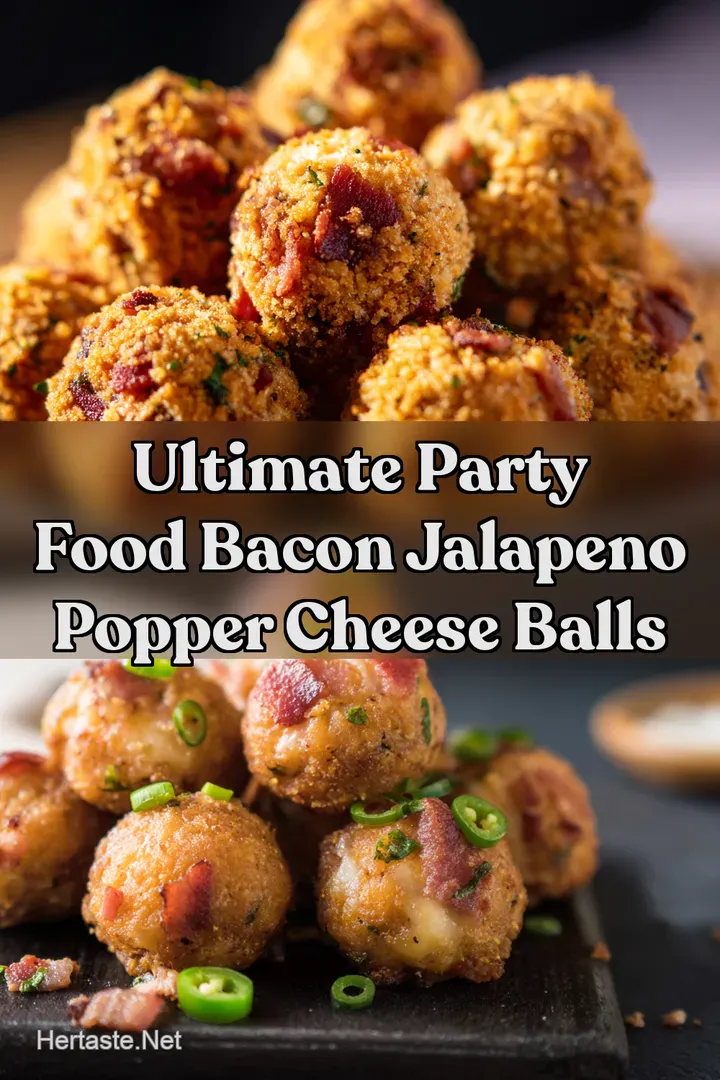 Ultimate Party Food Bacon Jalapeno Popper Cheese Balls