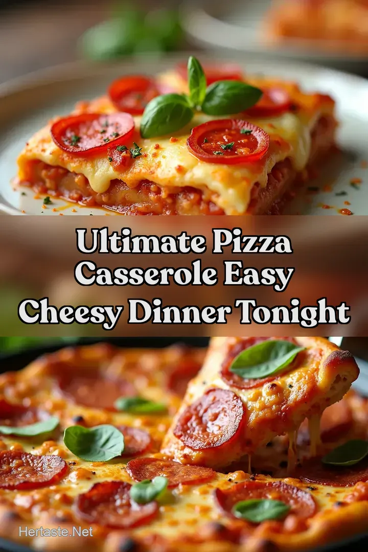 Ultimate Pizza Casserole Easy Cheesy Dinner Tonight