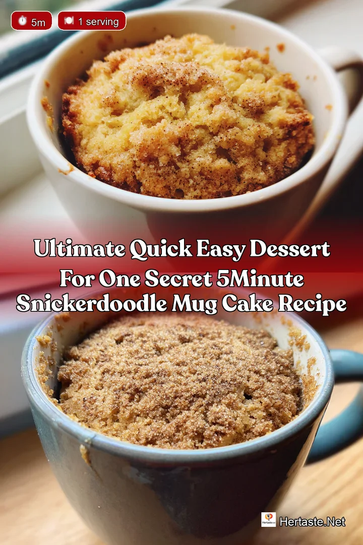 Ultimate Quick Easy Dessert For One Secret 5Minute Snickerdoodle Mug Cake Recipe