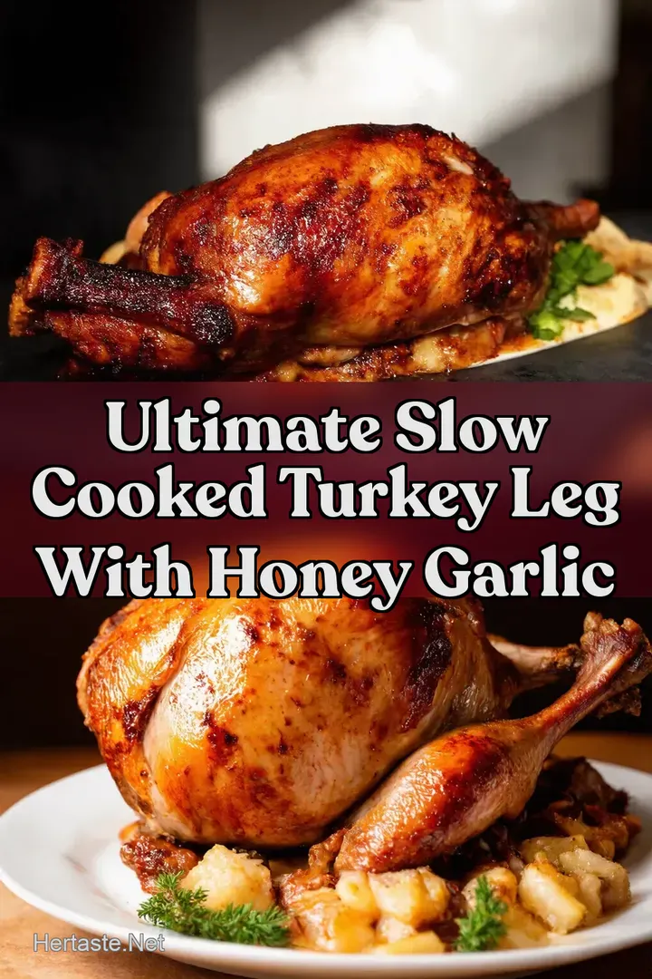 Ultimate Slow Cooked Turkey Leg with Honey Garlic