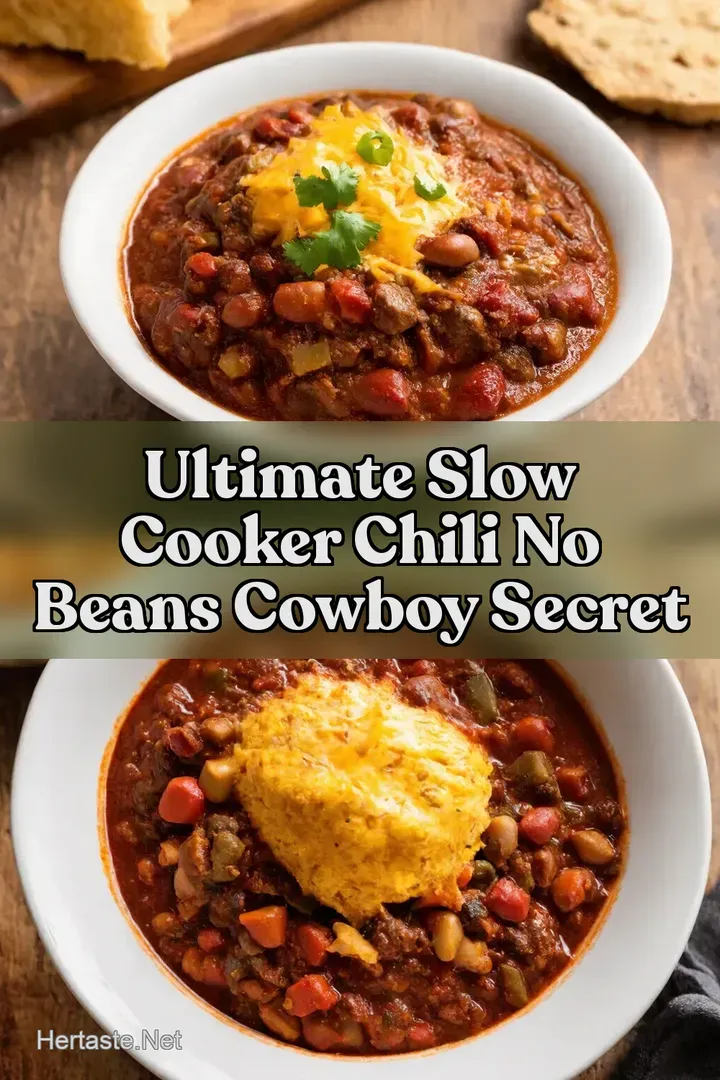 Ultimate Slow Cooker Chili No Beans Cowboy Secret