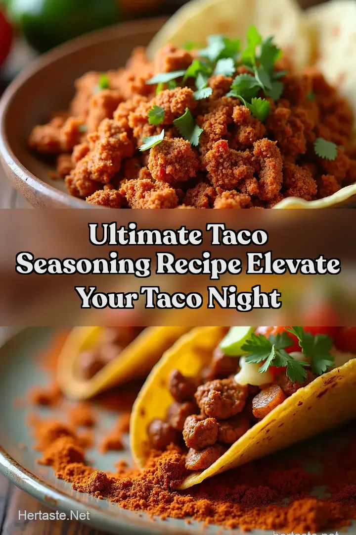 Ultimate Taco Seasoning Recipe Elevate Your Taco Night