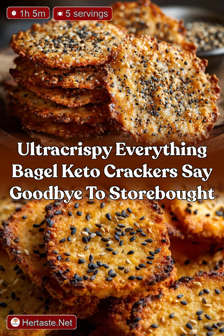 UltraCrispy Everything Bagel Keto Crackers Say Goodbye to StoreBought