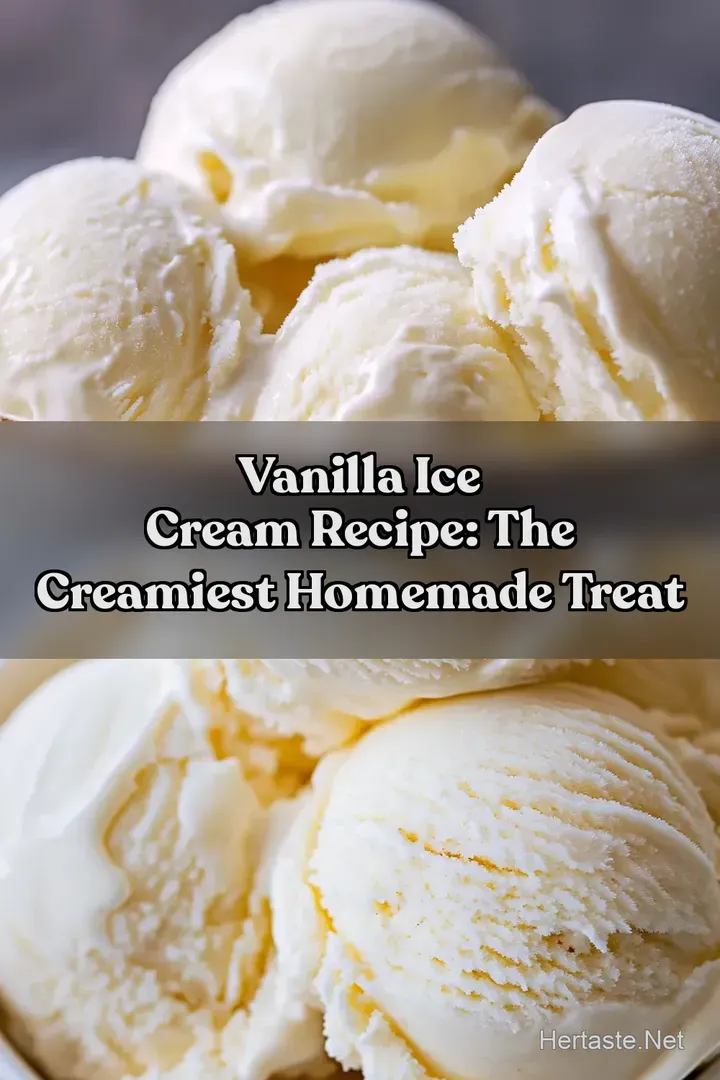 Vanilla Ice Cream Recipe: The Creamiest Homemade Treat