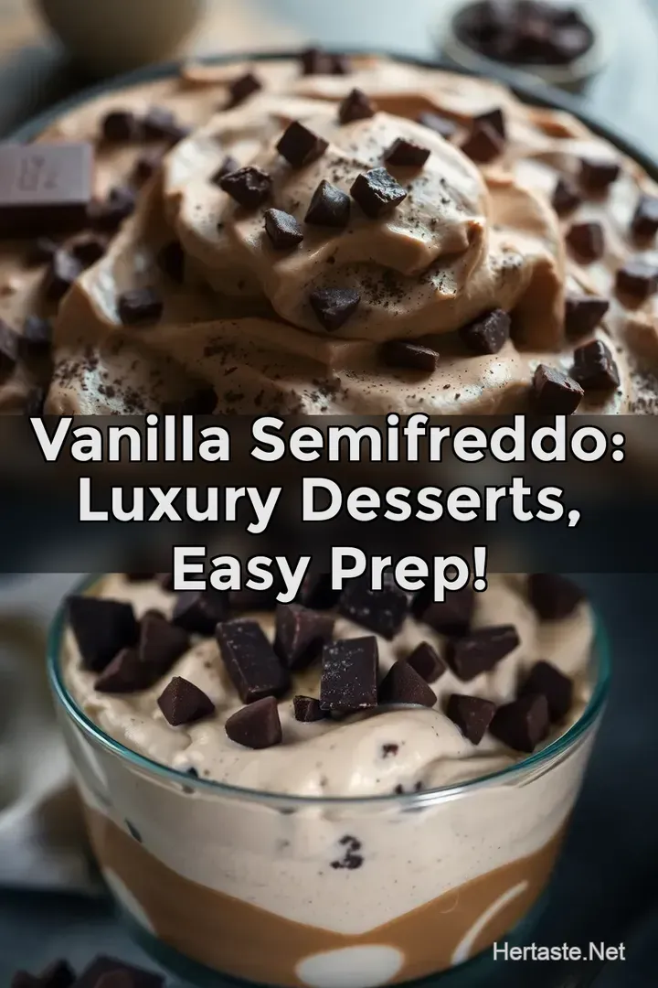Vanilla Semifreddo: Luxury Desserts Easy Prep!
