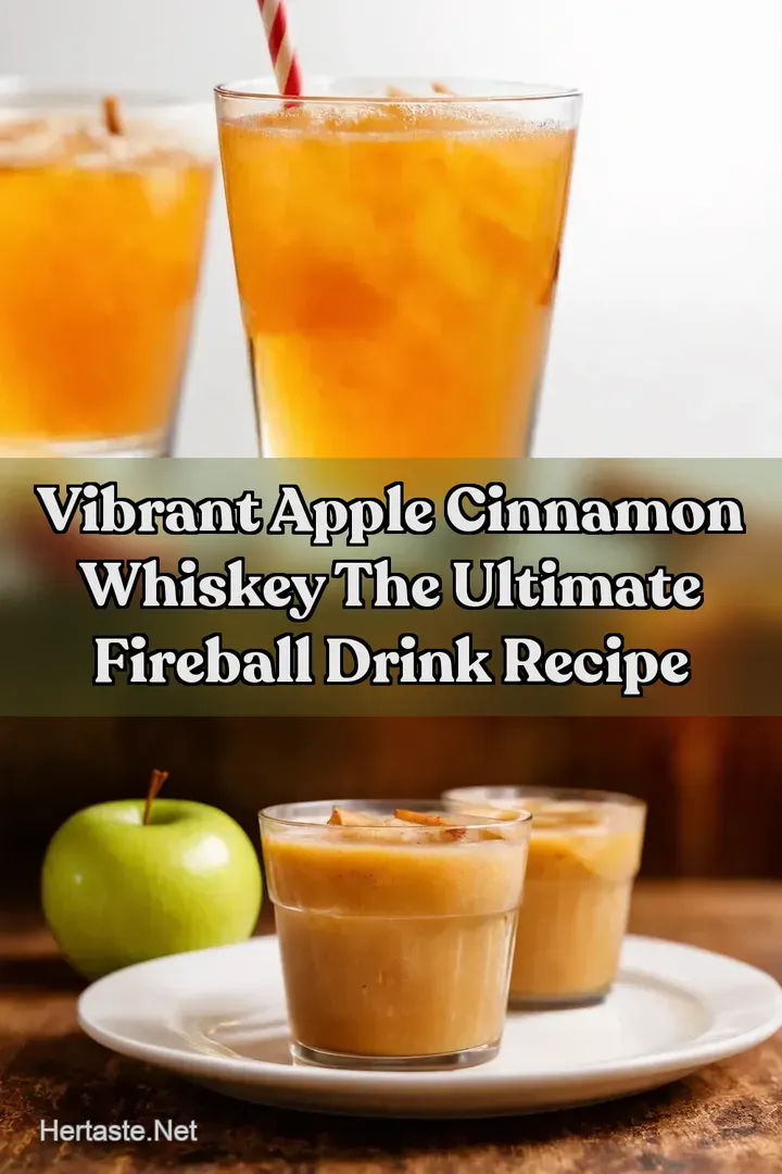 Vibrant Apple Cinnamon Whiskey The Ultimate Fireball Drink Recipe