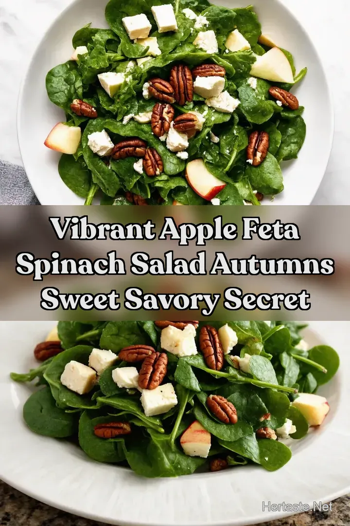 Vibrant Apple Feta Spinach Salad Autumns Sweet Savory Secret