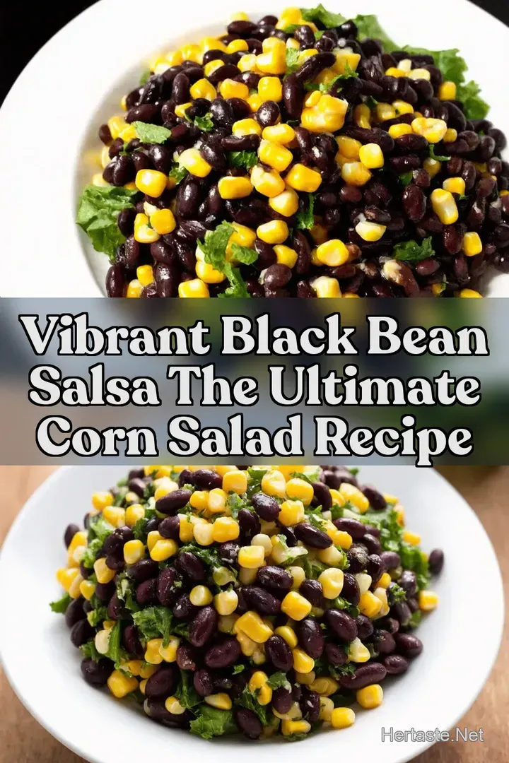 Vibrant Black Bean Salsa The Ultimate Corn Salad Recipe