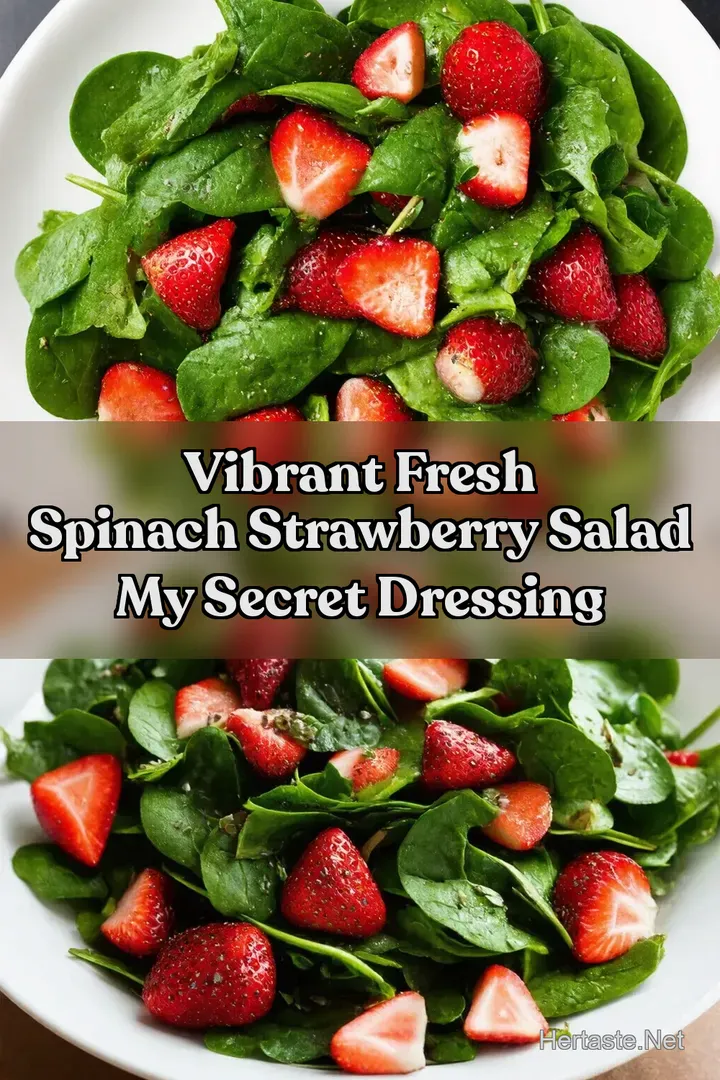 Vibrant Fresh Spinach Strawberry Salad My Secret Dressing