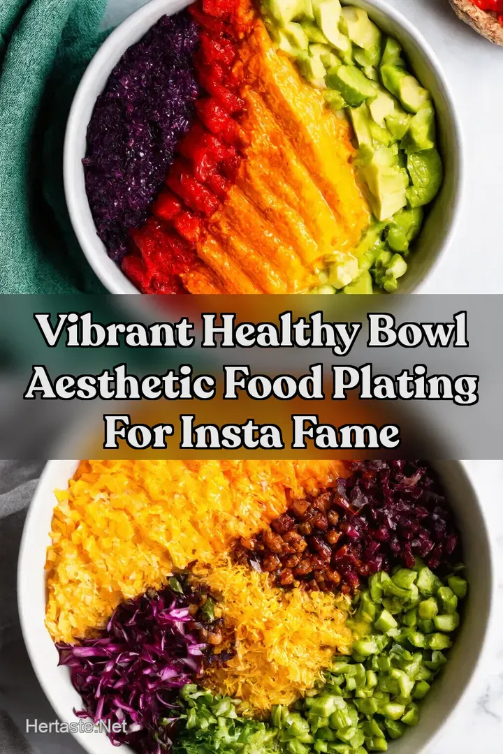 Vibrant Healthy Bowl Aesthetic Food Plating for Insta Fame