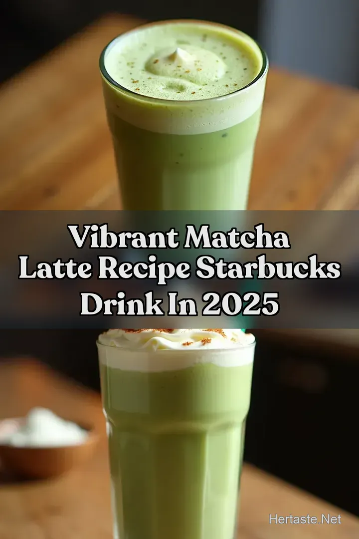 Vibrant Matcha Latte Recipe Starbucks Drink in 2025