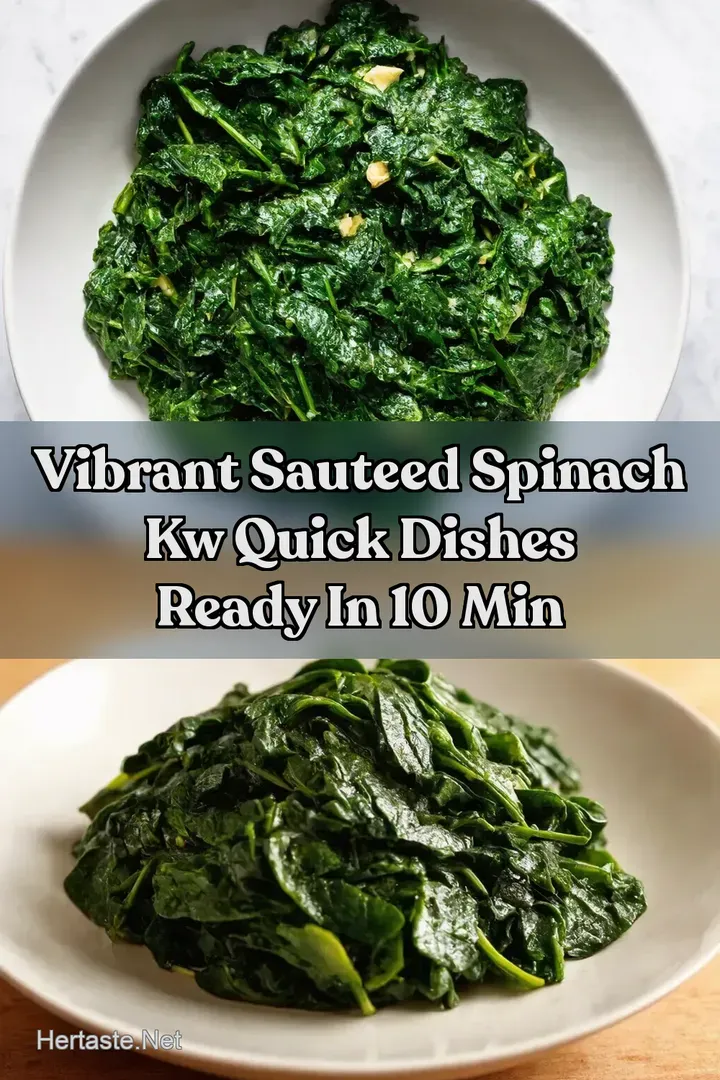 Vibrant Sauteed Spinach kw Quick Dishes Ready in 10 Min