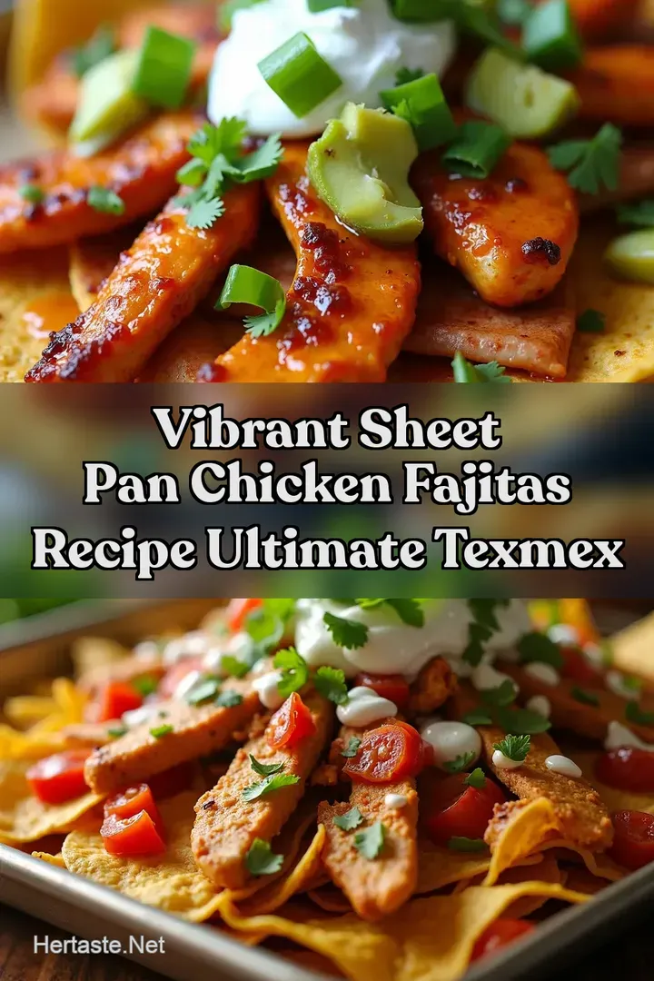Vibrant Sheet Pan Chicken Fajitas Recipe Ultimate TexMex