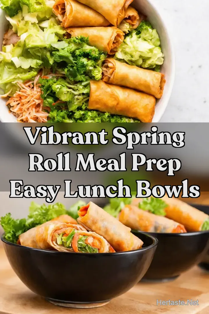 Vibrant Spring Roll Meal Prep Easy Lunch Bowls