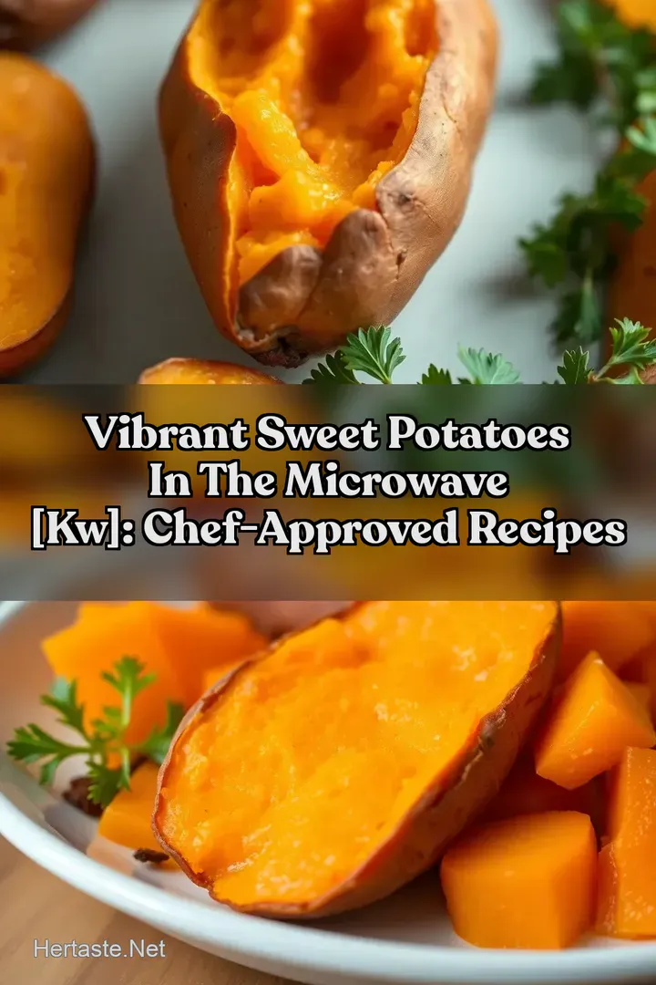 Vibrant Sweet Potatoes In The Microwave [kw]: Chef-Approved Recipes