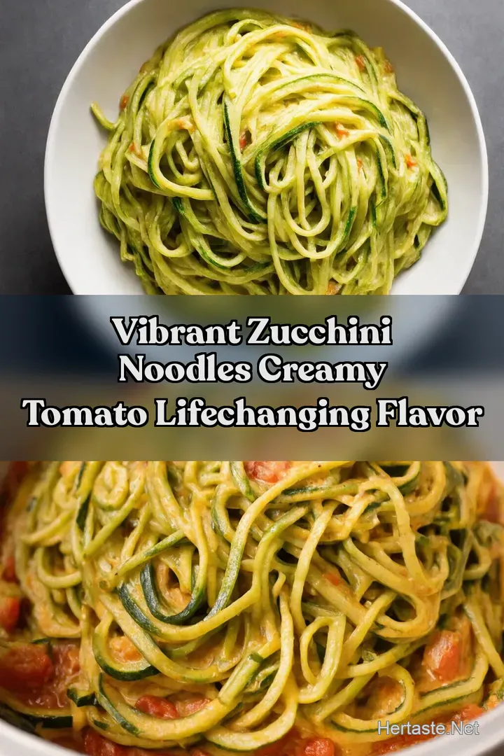 Vibrant Zucchini Noodles Creamy Tomato LifeChanging Flavor
