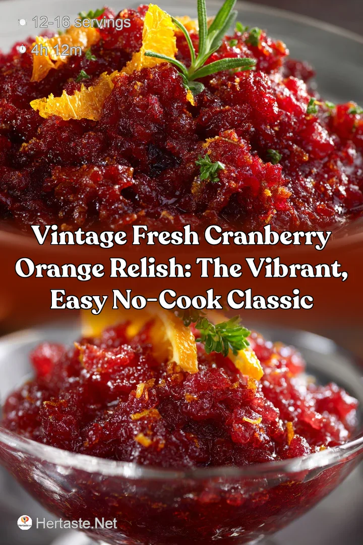 Vintage Fresh Cranberry Orange Relish: The Vibrant Easy No-Cook Classic