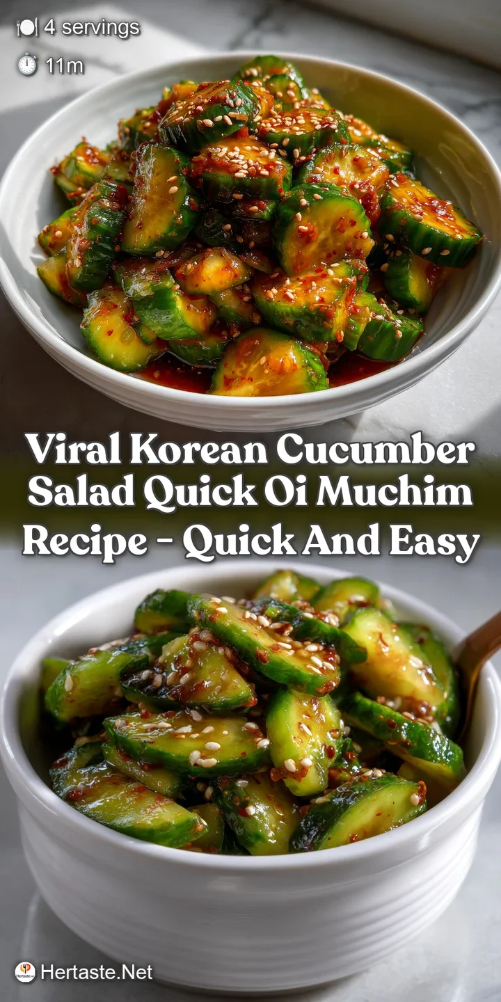 Viral Korean Cucumber Salad Quick Oi Muchim Recipe - Quick and Easy