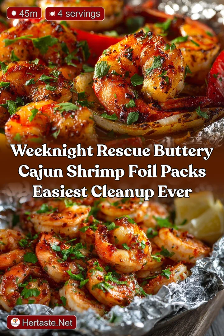 Weeknight Rescue Buttery Cajun Shrimp Foil Packs Easiest CleanUp Ever