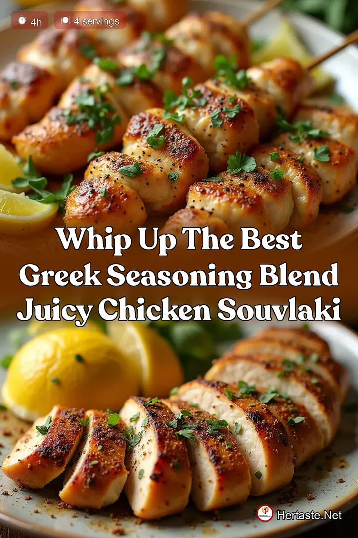Whip Up the Best Greek Seasoning Blend Juicy Chicken Souvlaki
