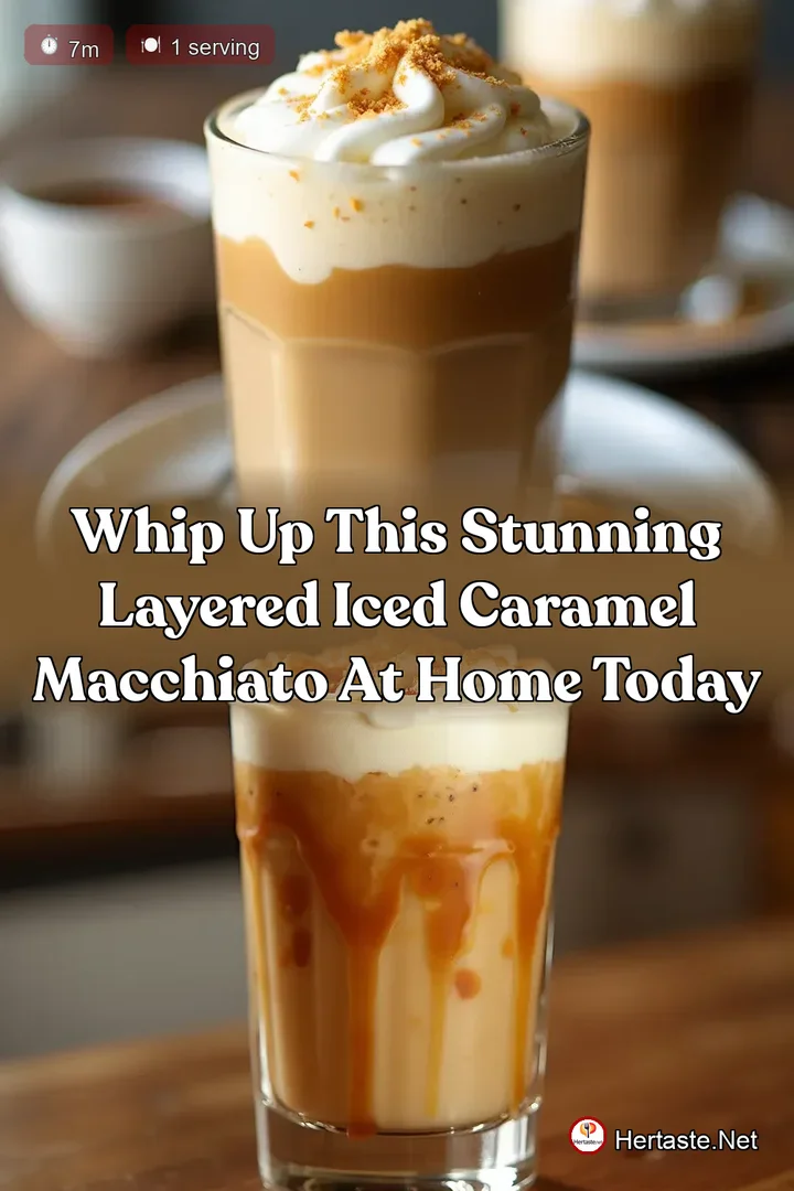 Whip Up This Stunning Layered Iced Caramel Macchiato at Home Today