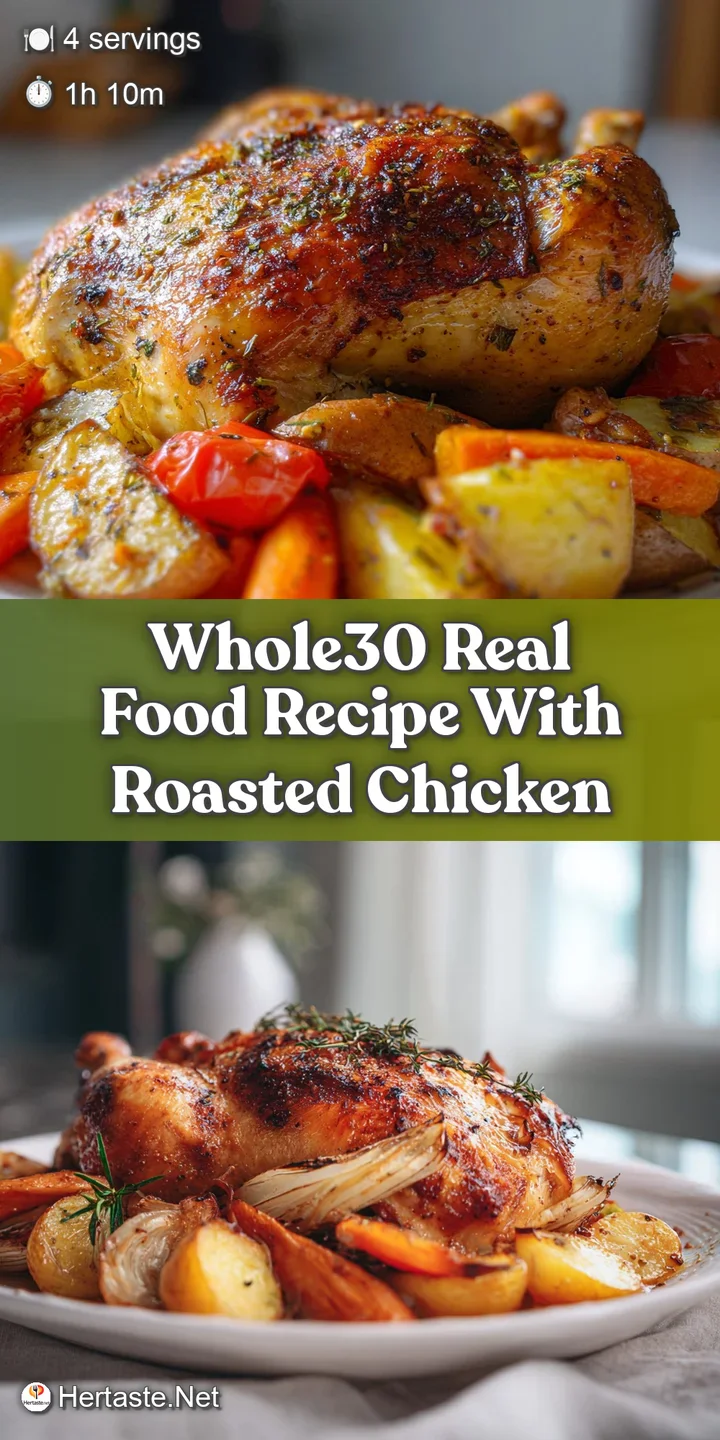 Close-up of a perfectly roasted chicken thigh with a crispy skin, nestled amongst sweet, vibrantly colored carrots with a ...