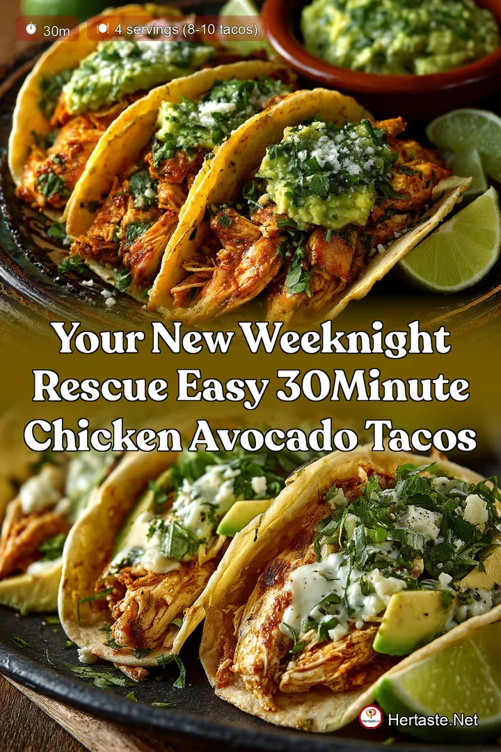 Your New Weeknight Rescue Easy 30Minute Chicken Avocado Tacos