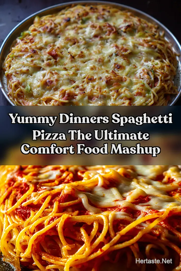 Yummy Dinners Spaghetti Pizza The Ultimate Comfort Food Mashup