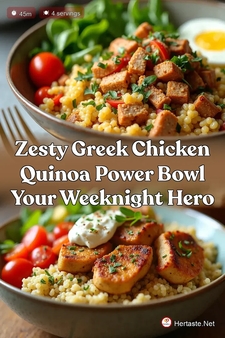 Zesty Greek Chicken Quinoa Power Bowl Your Weeknight Hero