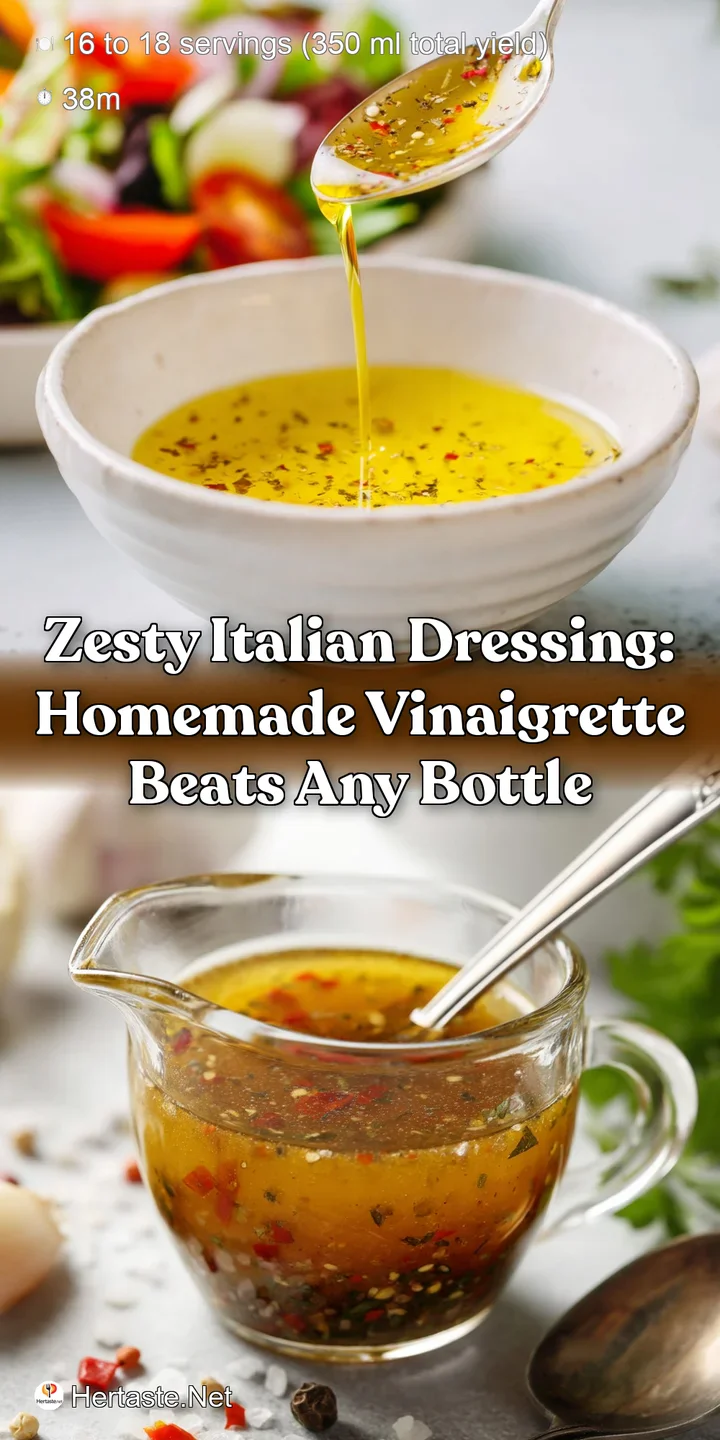 Zesty Italian Dressing: Homemade Vinaigrette Beats Any Bottle