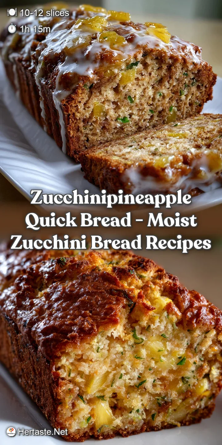 ZucchiniPineapple Quick Bread - Moist Zucchini Bread Recipes