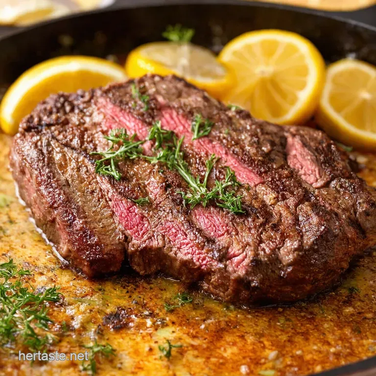15Minute Lemon Garlic Butter Steak Zucchini Skillet Weeknight Winner presentation