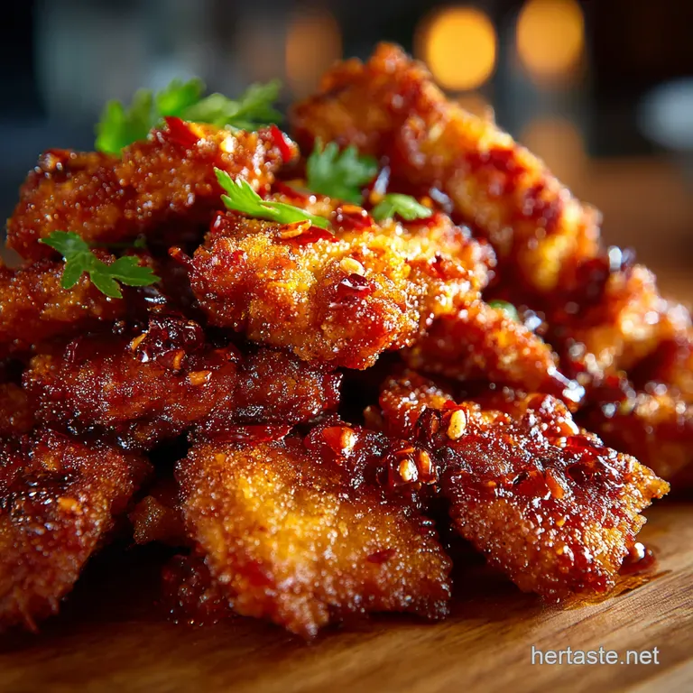 30Minute Firecracker Chicken Koreaninspired Spice presentation