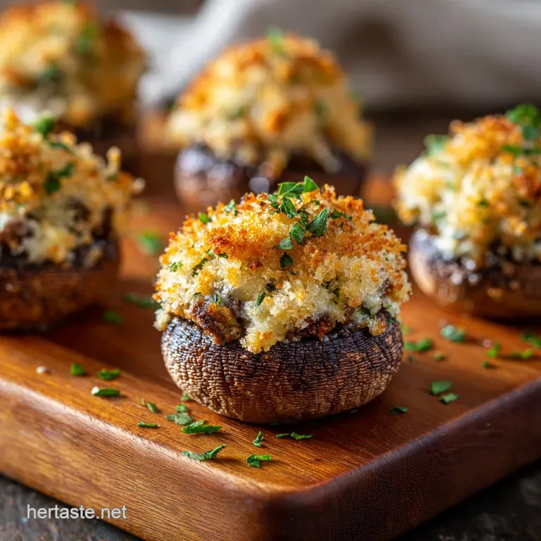 The Ultimate Cheesy CrowdPleaser 3Cheese Stuffed Mushrooms
