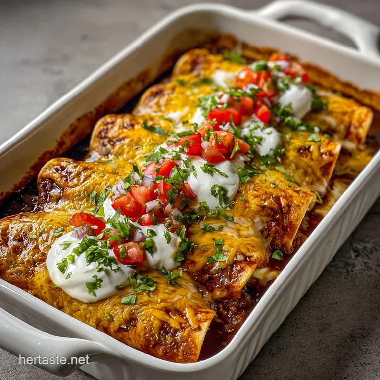 5 Ingredient Beef Enchiladas