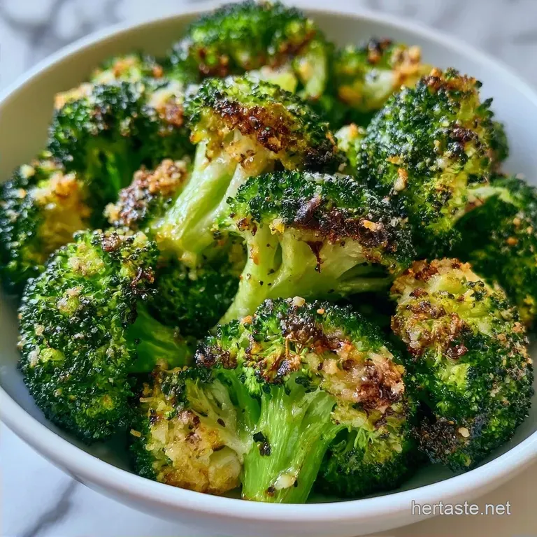 Air Fryer Broccoli Parmesan in 14 Minutes
