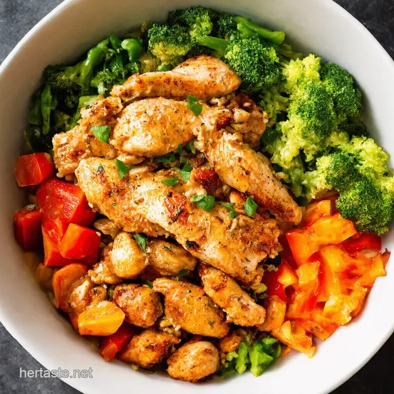 Air Fryer Fiesta Chicken Veggie Power Bowl