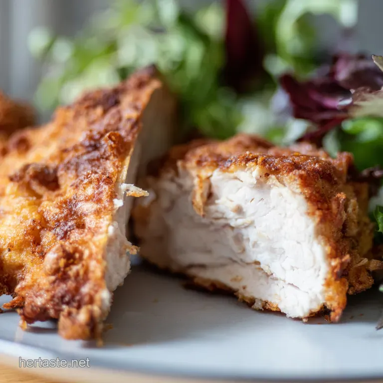 Air Fryer Fried Chicken Breast Crispy GuiltFree presentation