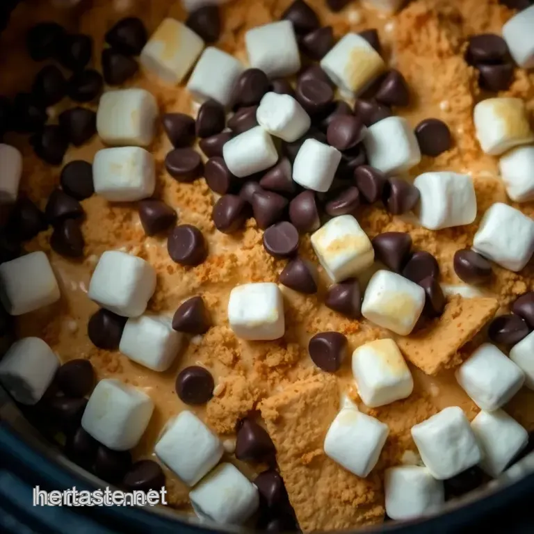 Air Fryer S' mores Dip presentation