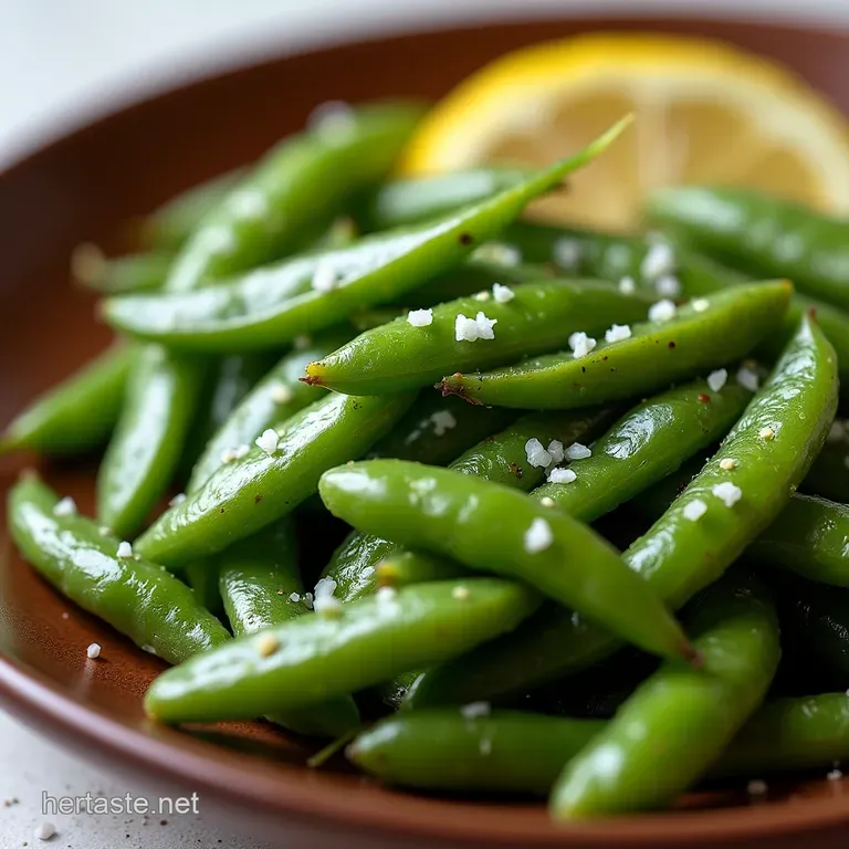 Blistered Bright 10Minute Air Fryer Sugar Snap Peas with Lemon Zest Sea Salt
