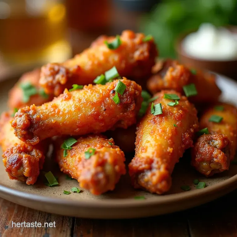 Air Fryer Wings of Glory Crispy Juicy and Ohsoeasy presentation