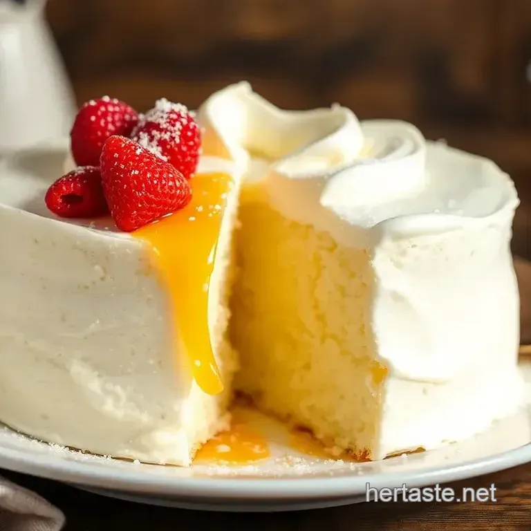 Angel Food Cake with Luscious Pie Filling