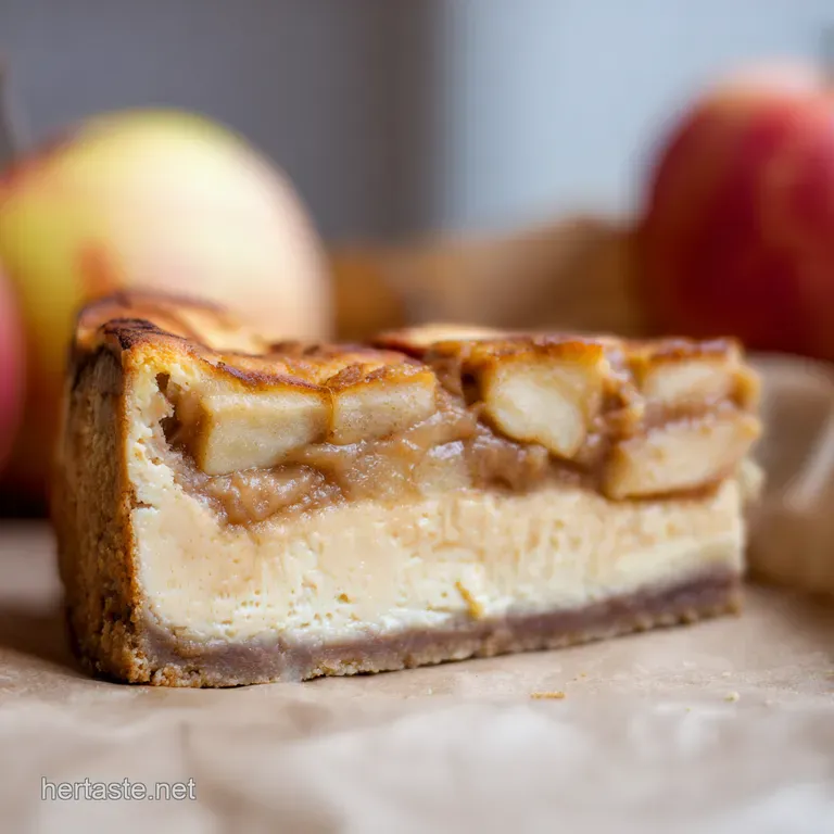 Apple Pie Cheesecake a Slice of Autumn Heaven presentation