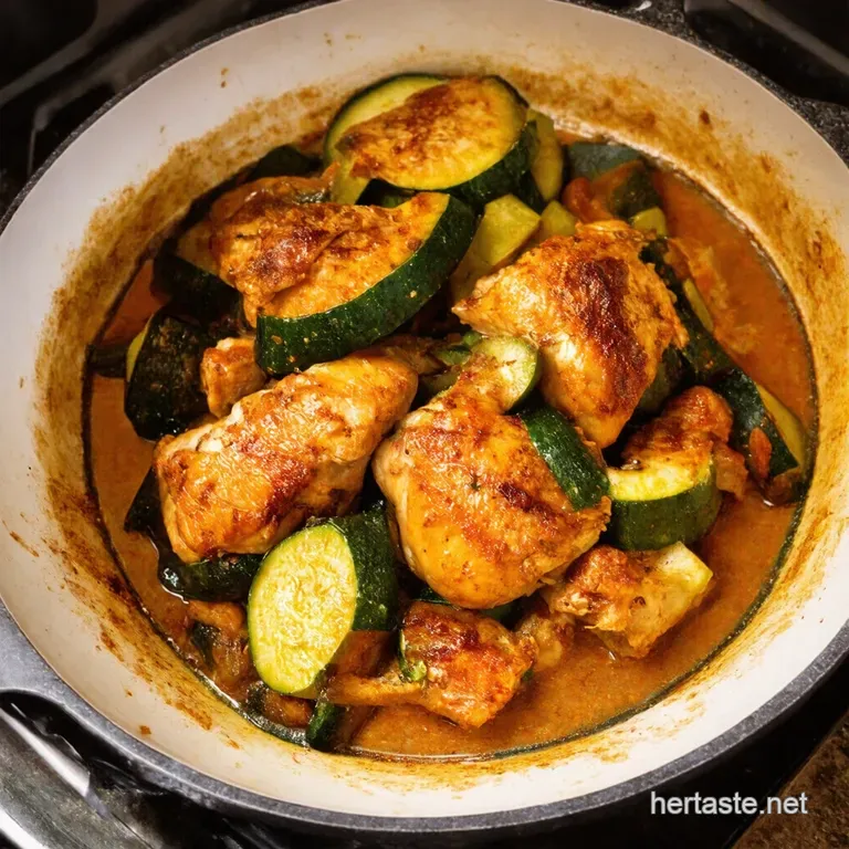 Asado Chicken Breast with Zesty Lemon Zucchini presentation