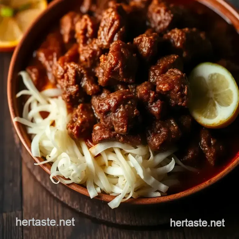 Authentic Mexican Birria: A Flavorful Fiesta in a Bowl! presentation
