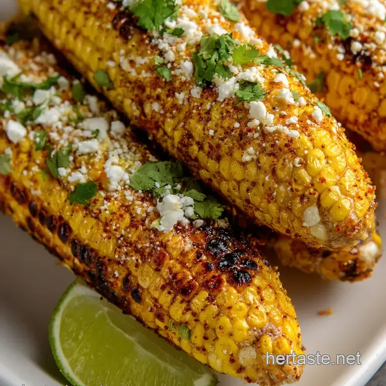 Authentic Mexican Street Corn (Elote) presentation