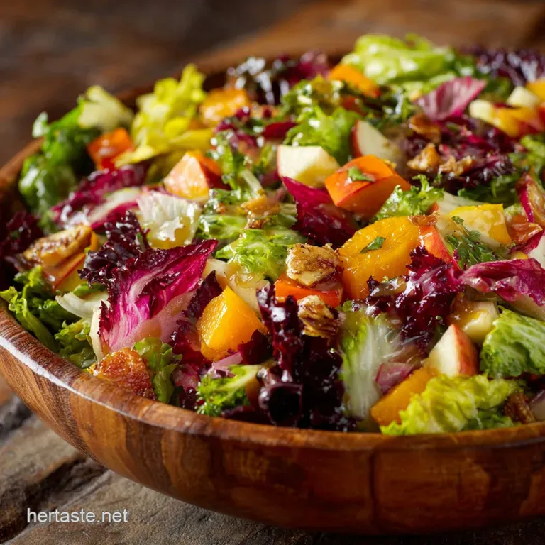 Autumn Chopped Salad with Apple Cider Vinaigrette and Candied Pecans