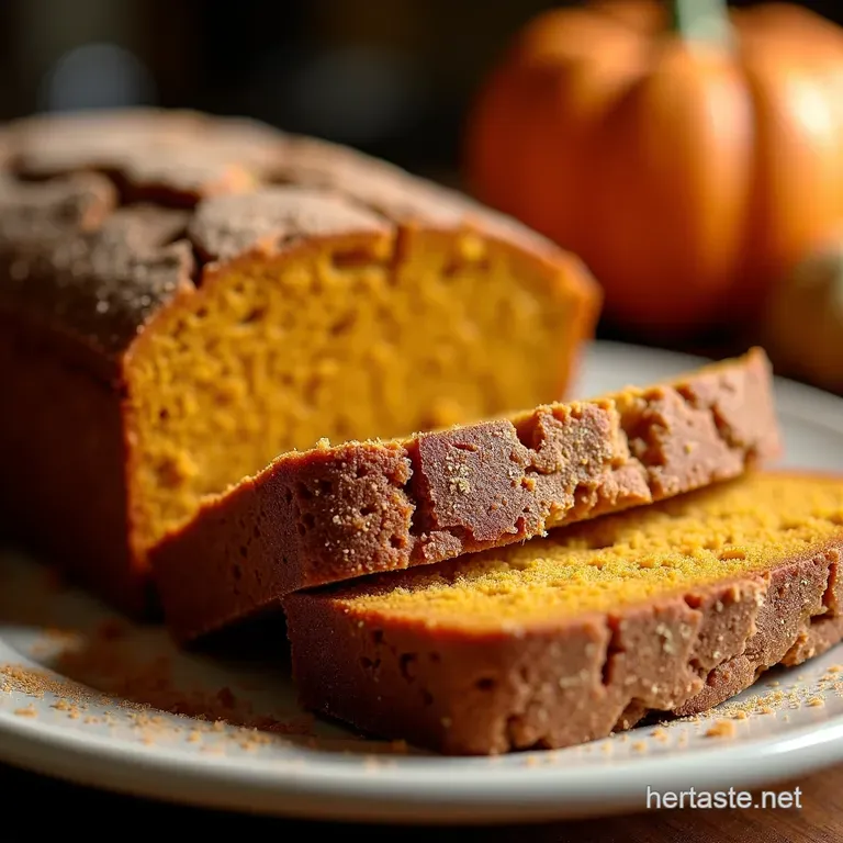 Autumn Glory The Ultimate Moist Cinnamon Sugar Pumpkin Bread presentation